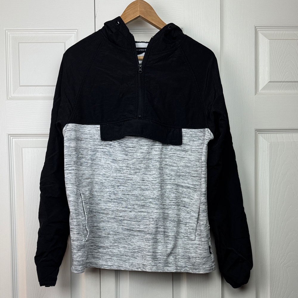 Ocean Current Black and Gray Men's hooded Pullover